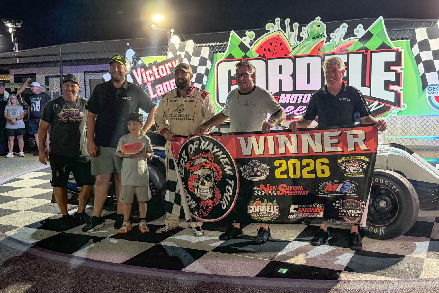 Stickler Returns to Modifieds of Mayhem Victory Lane at Cordele
